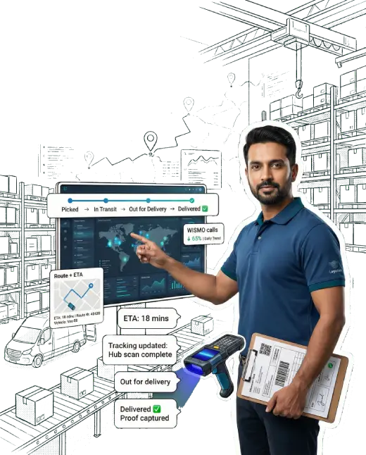 IVR use case for logistics and delivery: tracking, delivery updates and pickup support