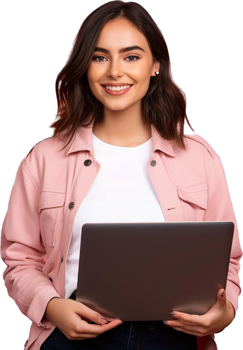 Support representative illustration inviting users to request a cloud BPO demo