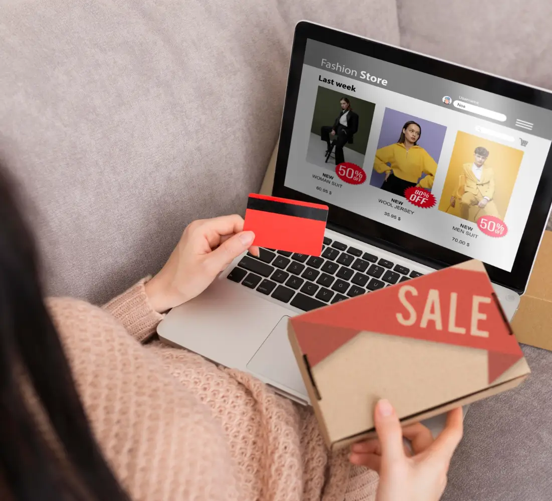 E-commerce contact center support illustration