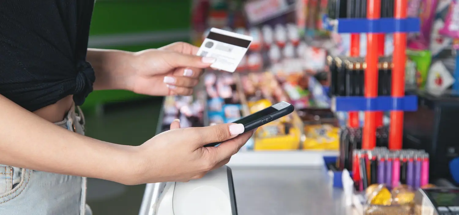 Custom shopping cart and checkout illustration