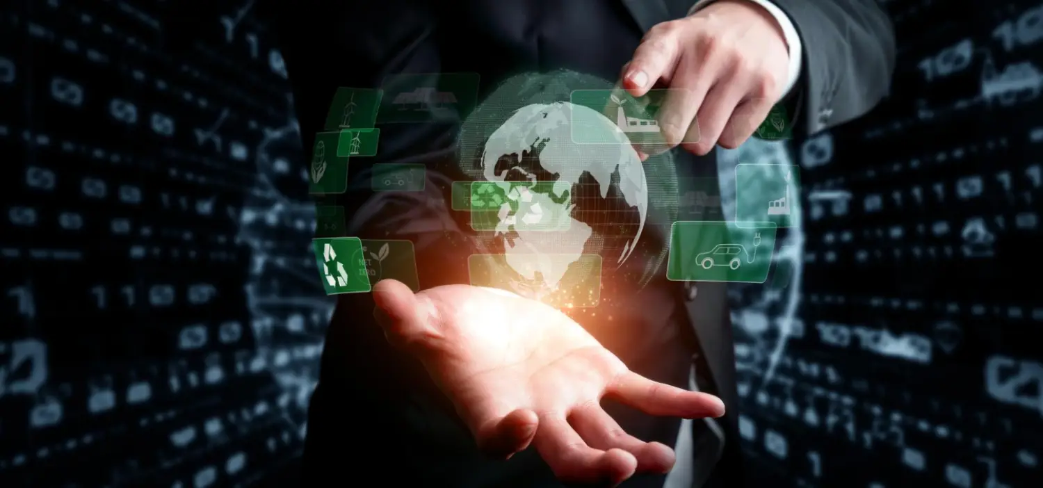 Integrated ecommerce ecosystem illustration