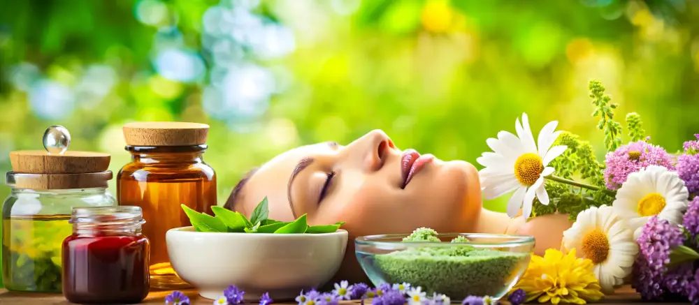 Health and beauty ecommerce illustration