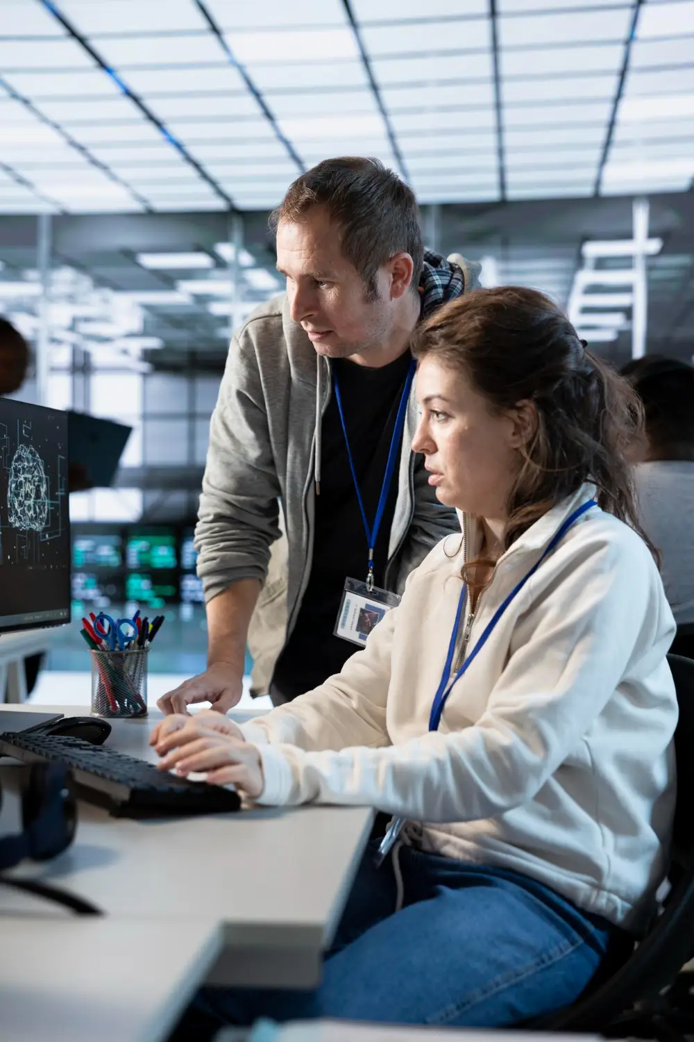 Healthcare support and maintenance illustration for updates, security and performance optimization