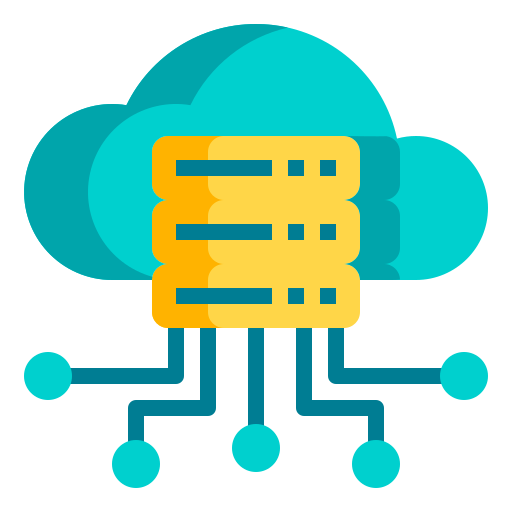 Cloud server icon representing cloud-native deployment and high-traffic readiness