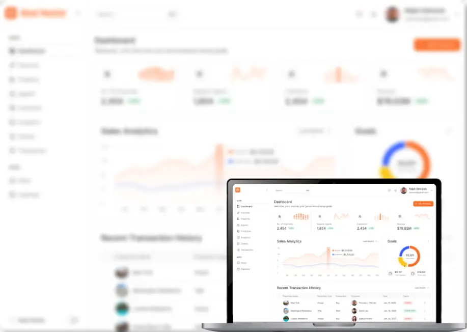Agent dashboard and tools for managing listings, leads and site visits