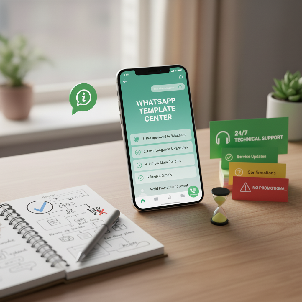 WhatsApp template rules and compliance illustration